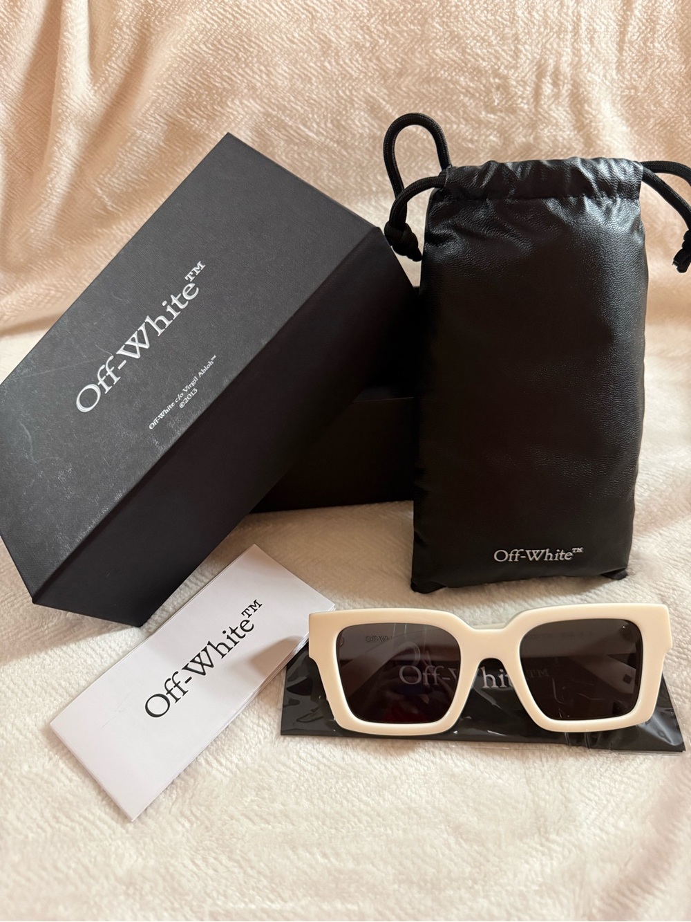 Off-White Virgil Sunglasses in Neutrals/White